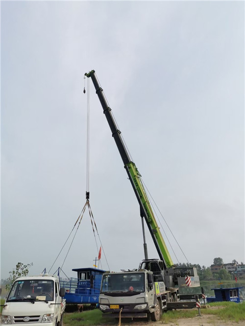 闻喜县桥梁建设吊装案例